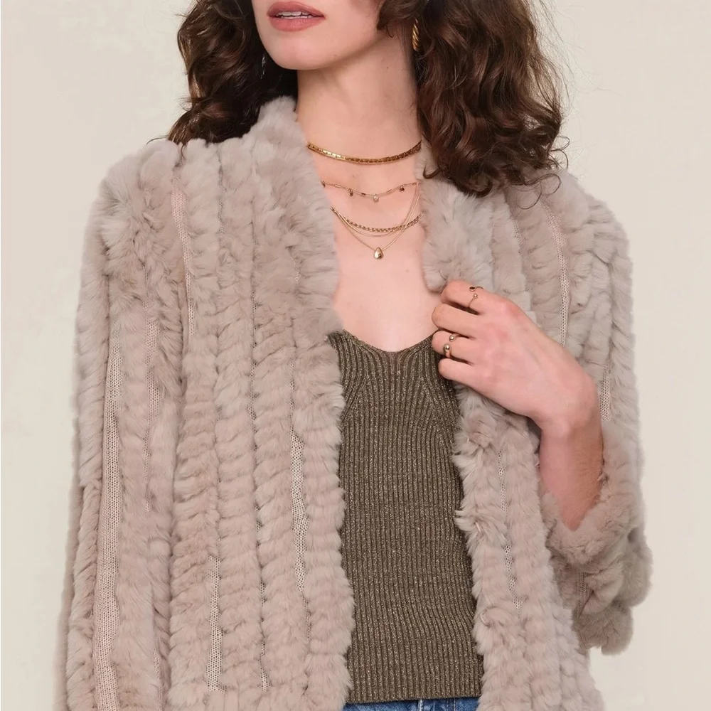 Heartloom Women's RABBIT FUR Jacket - Picture 7 of 8